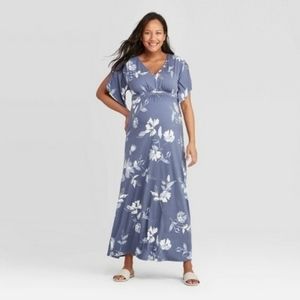 Isabel maternity target blue floral dress small